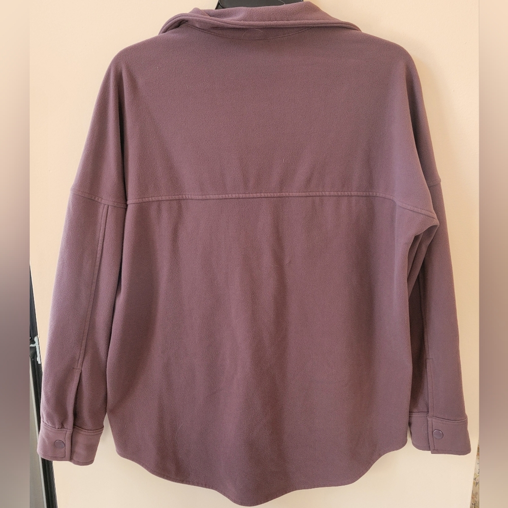Mondetta Purple Button Front Shacket - Picture 2 of 4